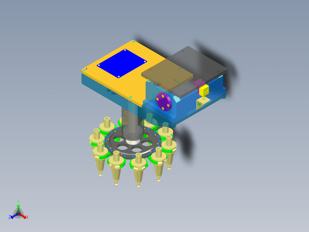 立式加工中心圆盘式刀库