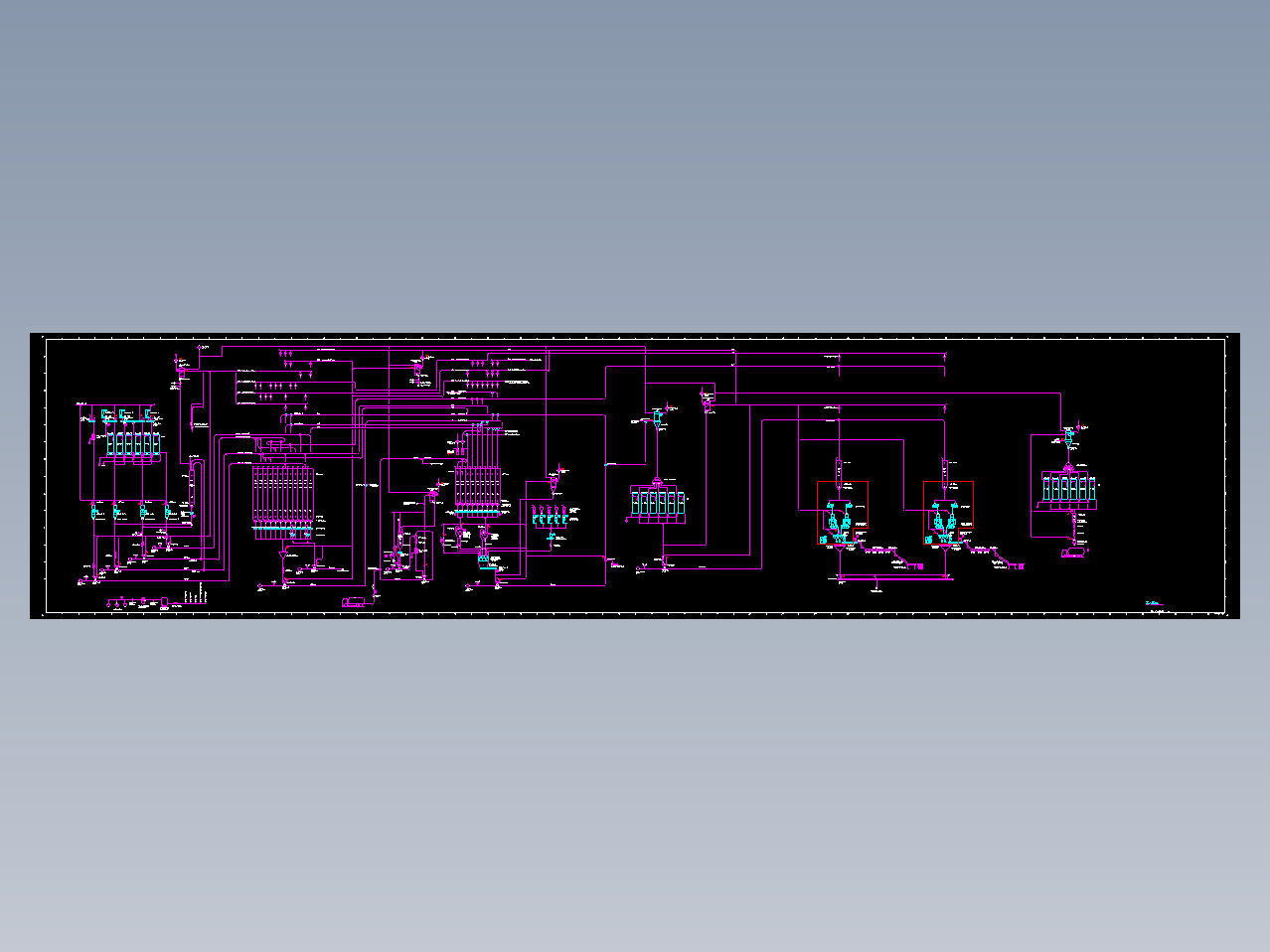 面粉加工完整工艺流程图CAD