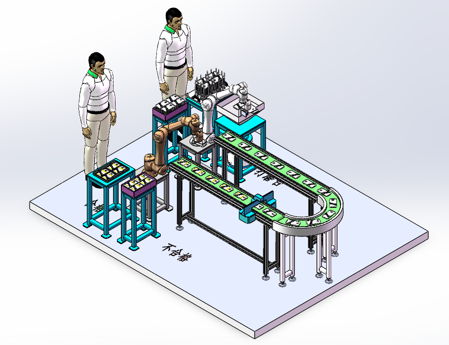手机保护壳打磨流水线