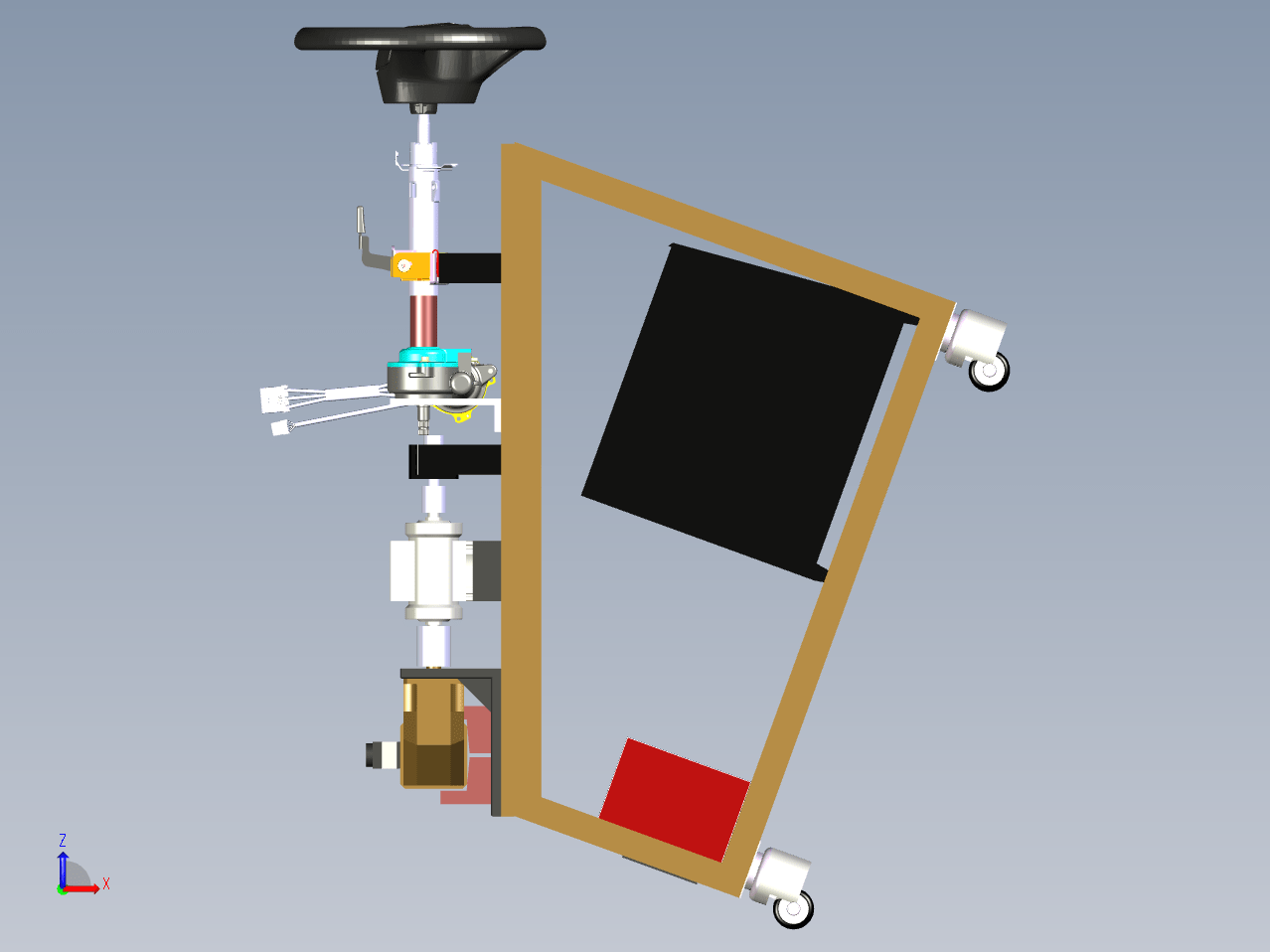 汽车EPS电动转向机构及测试系统图纸下载_机械设备图纸_试验/测试设备图纸- 宏图网