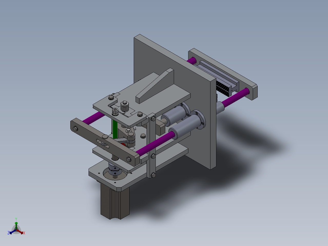 凸轮式包装机的往复机构图纸下载_机械设备图纸_非标设备图纸- 宏图网