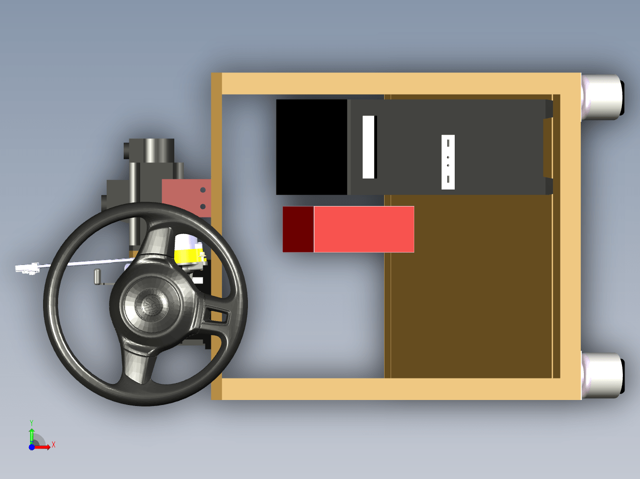 汽车EPS电动转向机构及测试系统图纸下载_机械设备图纸_试验/测试设备图纸- 宏图网