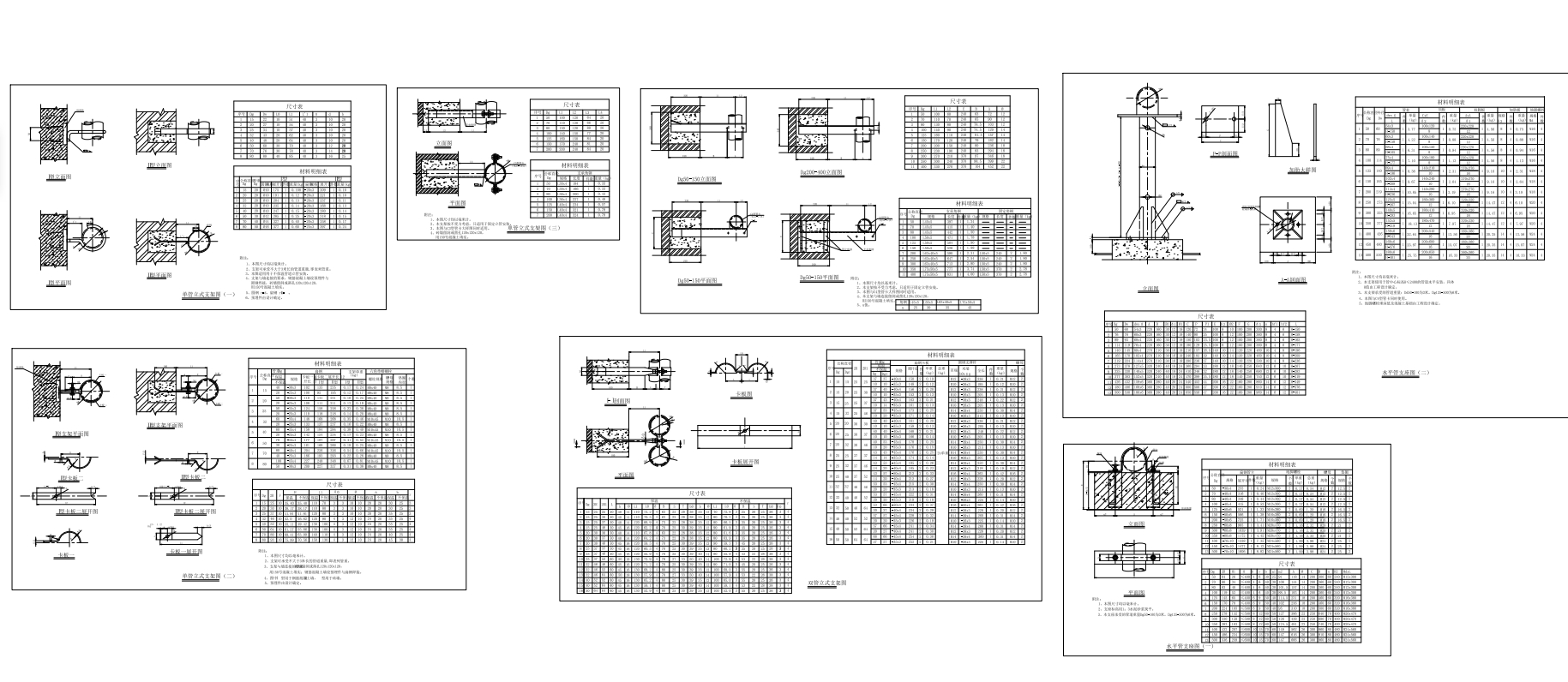 管道支架大样设计CAD图纸下载_建筑模型图纸_钢结构图纸- 宏图网