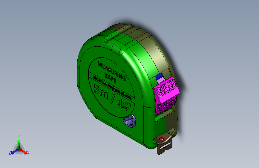 高精度钢卷尺有内部结构