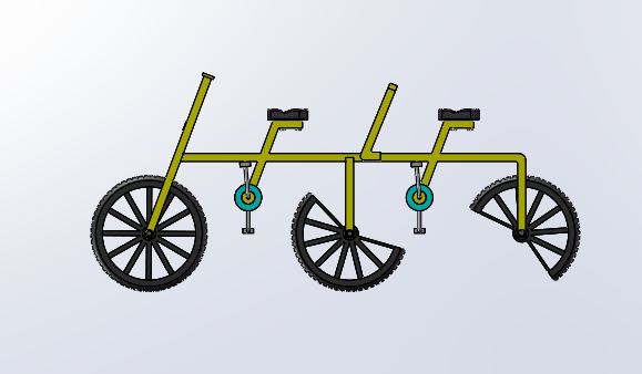 新型半圆轮台阶自行车图纸下载_交通运输图纸_其他图纸 - 宏图网
