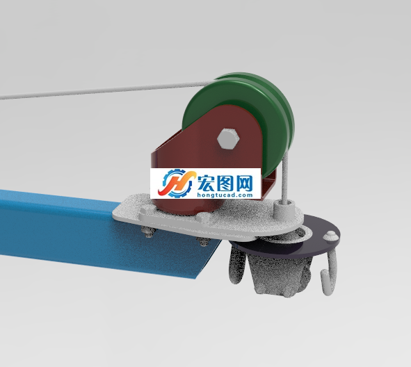手动移动式提升装置图纸下载_机械设备图纸_输送/提升设备图纸 - 宏图网
