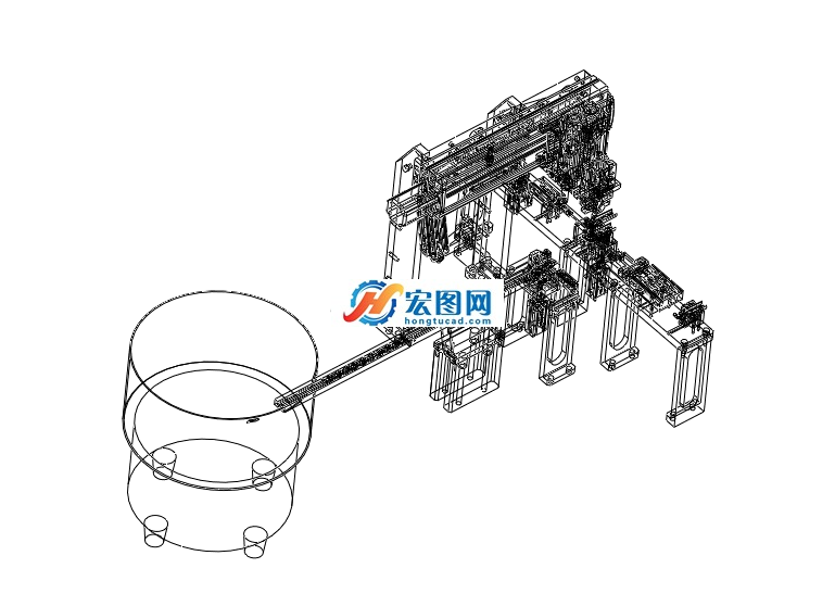 力仔组装机构图纸下载_机械设备图纸_自动化设备图纸 - 宏图网