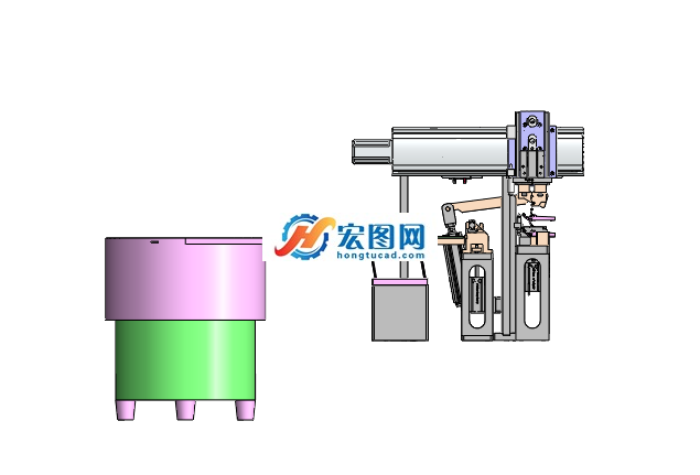 力仔组装机构图纸下载_机械设备图纸_自动化设备图纸 - 宏图网