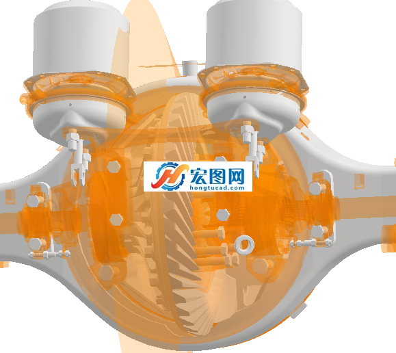 商用车后桥图纸下载_交通运输图纸_传动系统图纸 - 宏图网