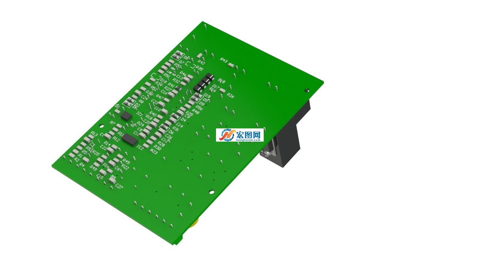 A0532 PCB详细结构布局图图纸下载_电子电工图纸_电器设备及元件图纸 - 宏图网